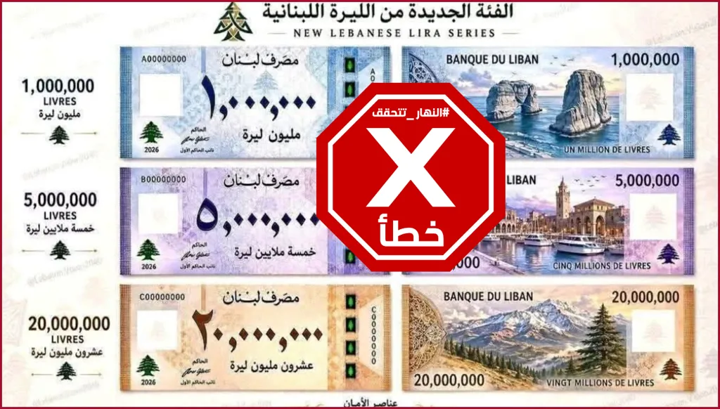 الأوراق النقدية اللبنانية الجديدة... هل هذه صورها؟ النهار تتحقق FactCheck
