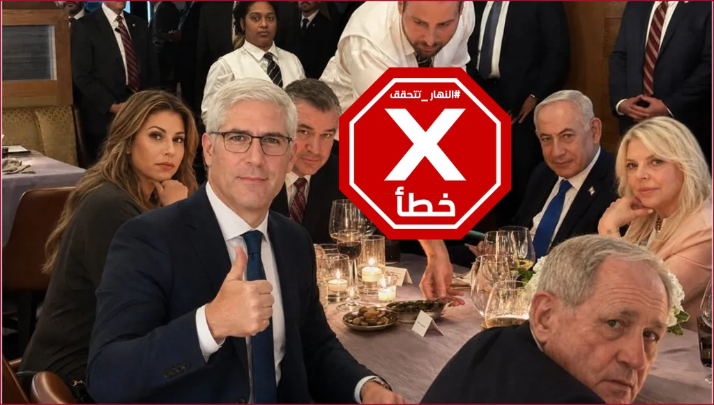 أنطون صحناوي على طاولة واحدة مع نتنياهو... ما حقيقة هذه الصورة؟ النهار تدقق FactCheck