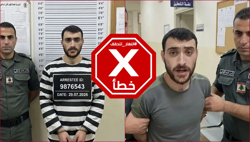 لبنان يلقي القبض على "حيحو" بعد شتمه الرئيس أحمد الشرع؟ النهار تتحقق FactCheck