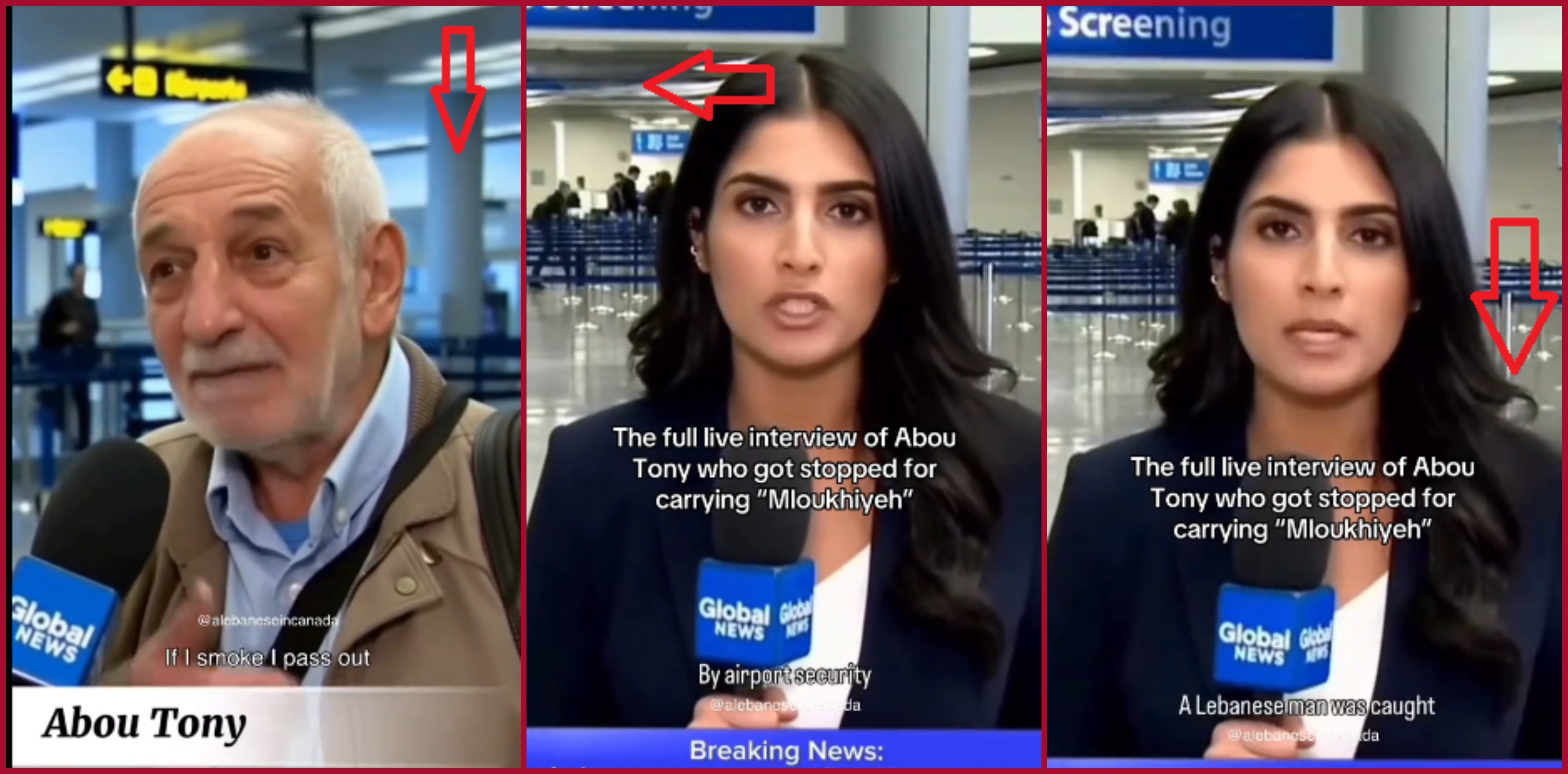 لقطات من الفيديو اشرنا فيها الى التمويه