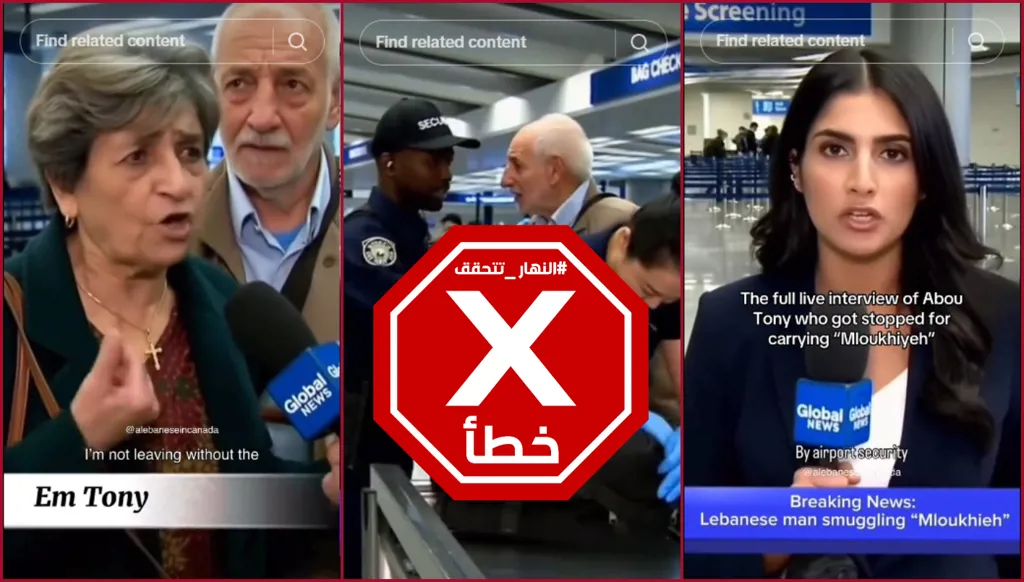 "طنة ورنة" في المطار... توقيف لبناني في كندا بسبب الملوخية؟ النهار تتحقق FactCheck