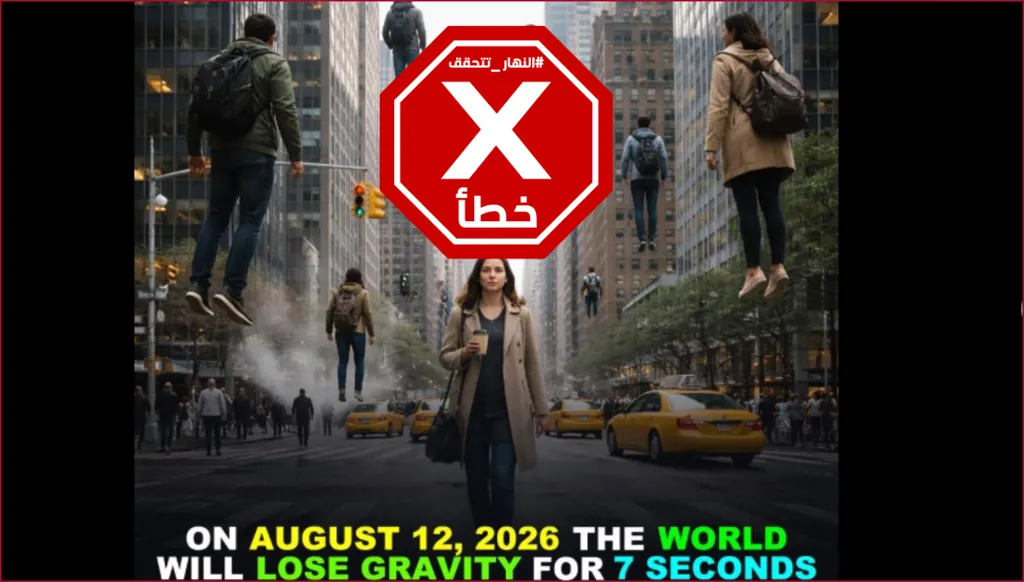 الأرض بلا جاذبية لـ7 ثوان في 12 آب 2026... ما القصة؟ النهار تتحقق FactCheck