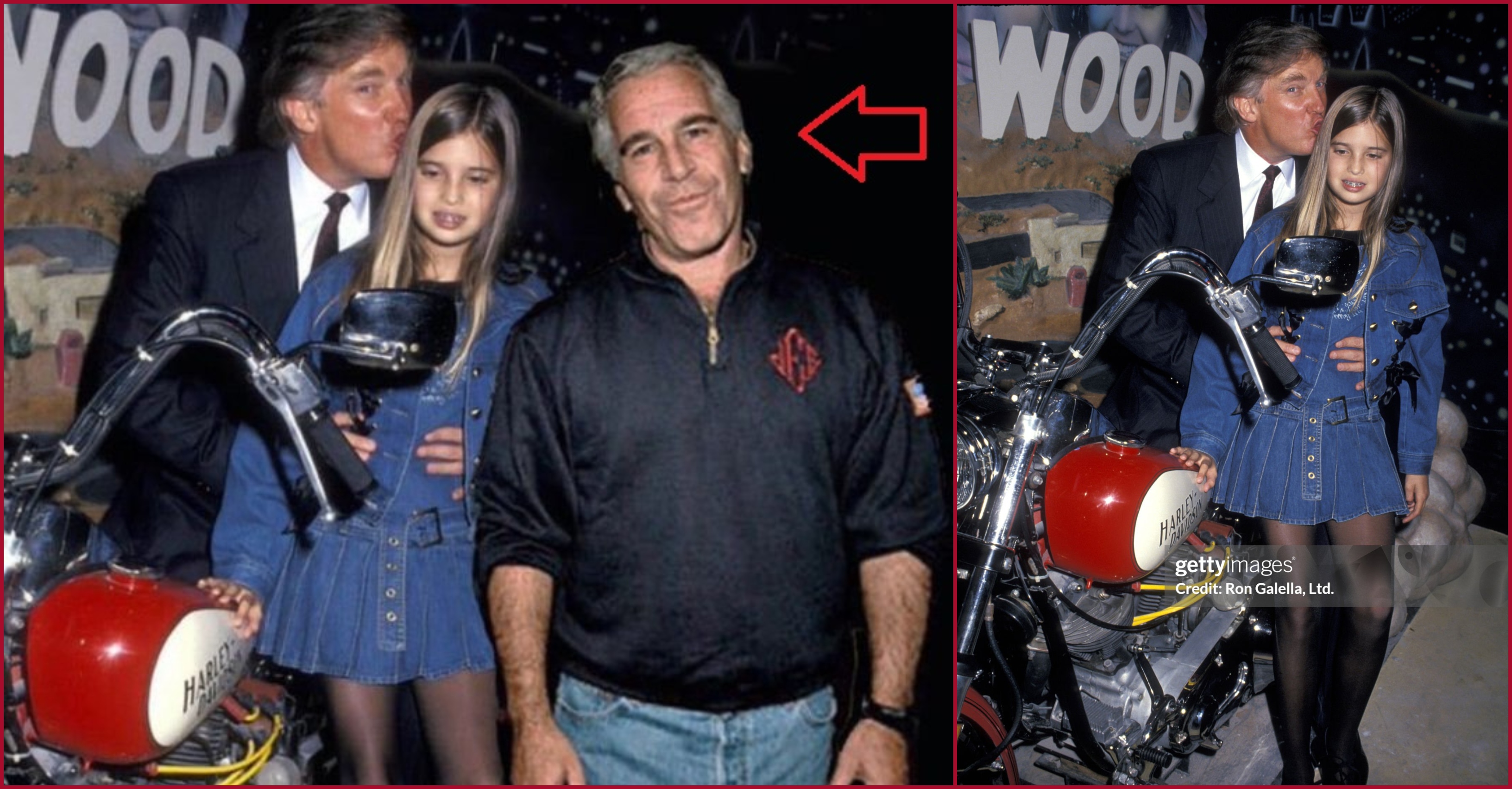 مقارنة بين الصورتين الاصلية (الى اليمين) والمعدلة (الى اليسار)