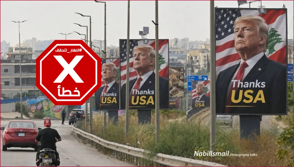 شكراً أميركا... ما قصة هذه اللافتات على طريق مطار بيروت؟ النهار تتحقق FactCheck