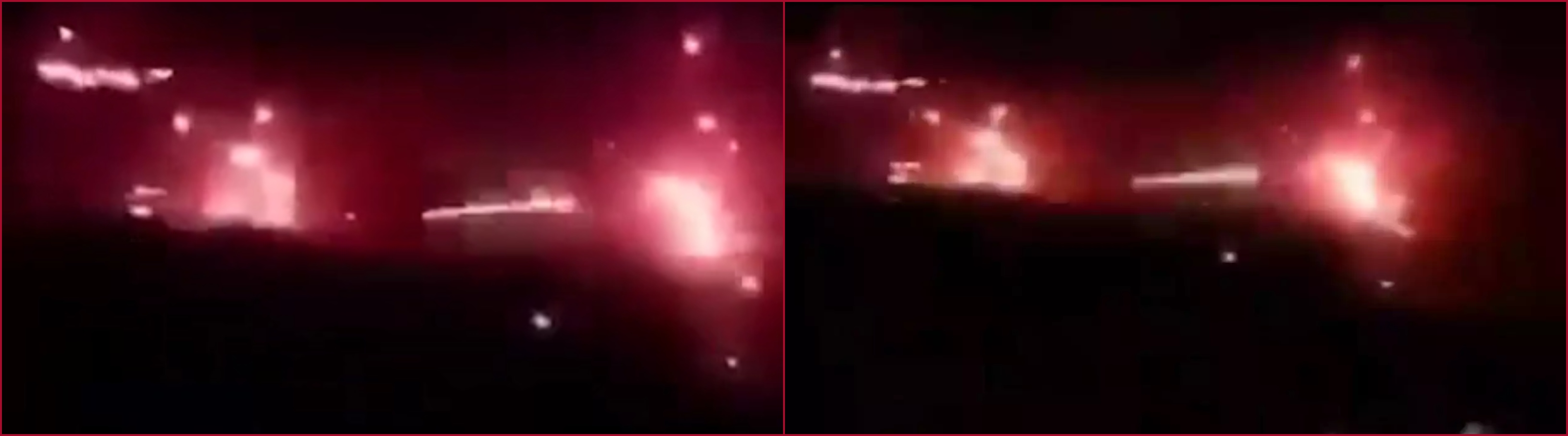 مقارنة بين صورة موقع VIVA (الى اليمين) ولقطة من الفيديو المتناقل