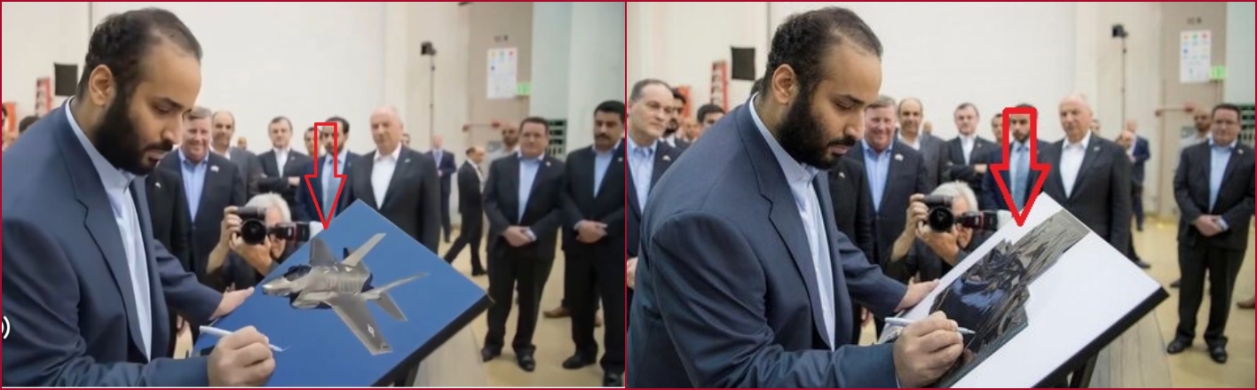 مقارنة بين الصورتين الاصلية (الى اليمين)، والمعدلة (الى اليسار)