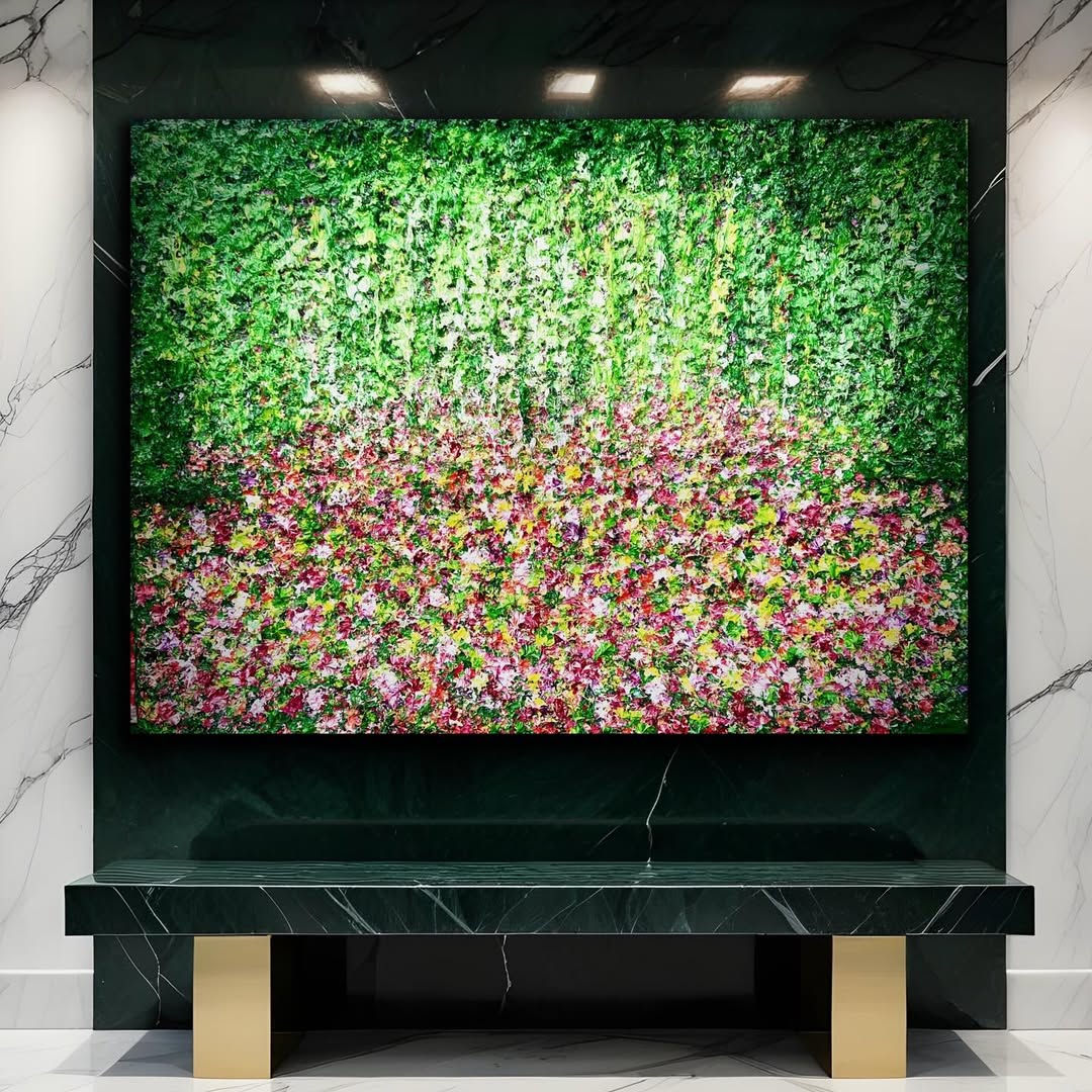 لوحة للفنانة التشكيلية راوية غندور زنتوت.