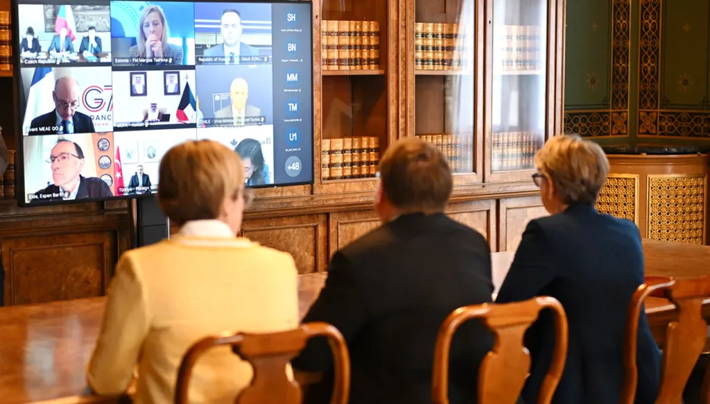 UK gathers more than 40 countries to plot ways of reopening the Strait of Hormuz (AP)