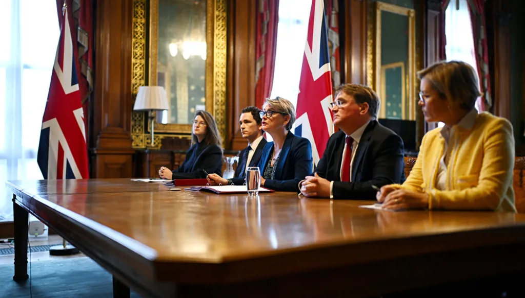 UK gathers more than 40 countries to plot ways of reopening the Strait of Hormuz (AP)