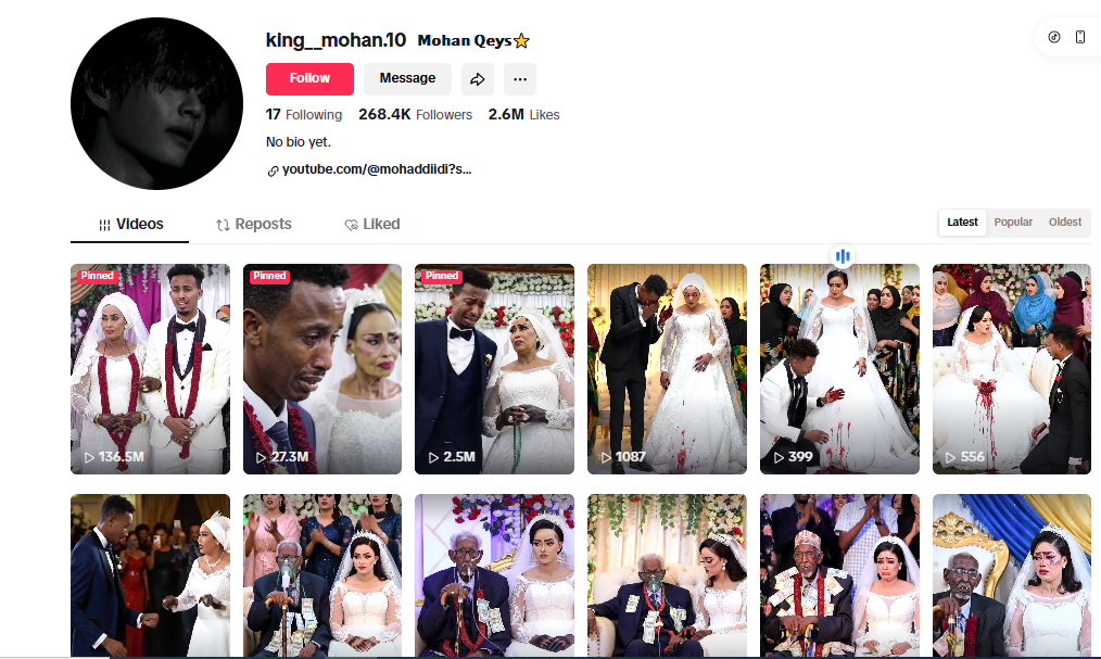 لقطة لحساب king__mohan.10 في تيك توك 