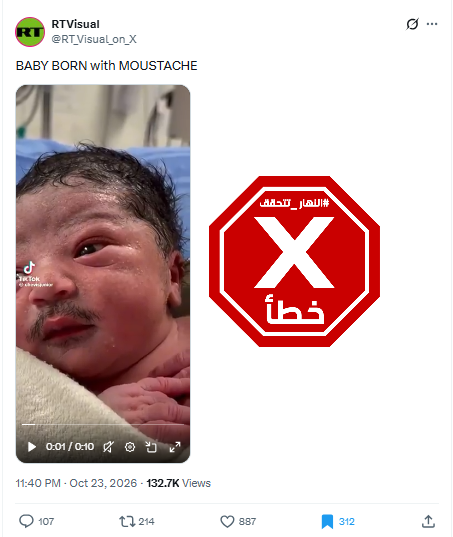 لقطة من الفيديو المتناقل بالمزاعم الخاطئة (اكس)