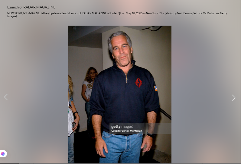 الصورة منشورة في موقع وكالة غيتي ايماجيز في 18 ايار 2005