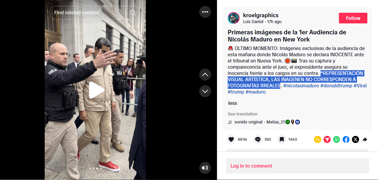 الصورة منشورة في حساب kroelgraphics@ في تيك توك، في 5 كانون الثاني 2026