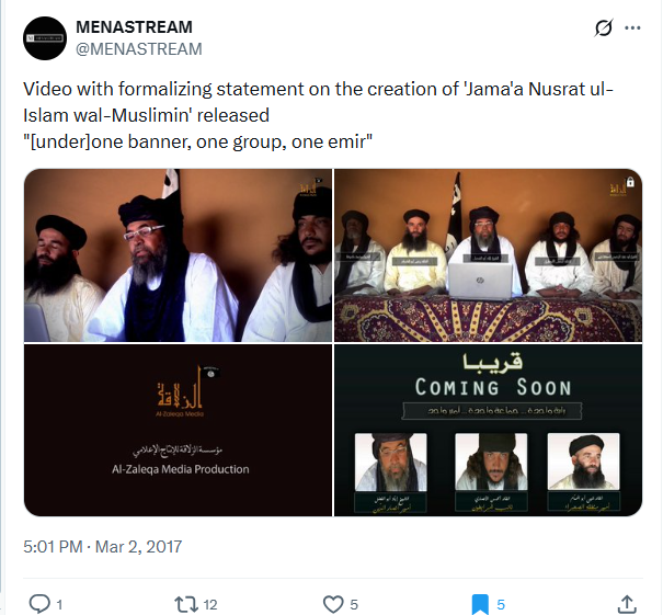 الصورة منشورة في حساب MENASTREAM@ في اكس