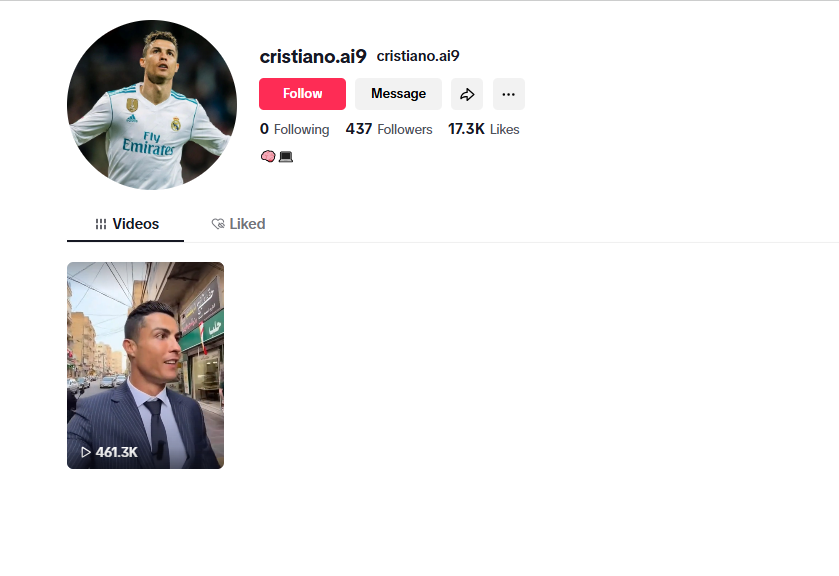 لقطة لحساب cristiano.ai9@ في تيك توك