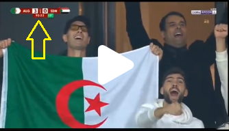 العداد بعد توقفه عن العمل بينما حمل زيدان العلم الجزائري