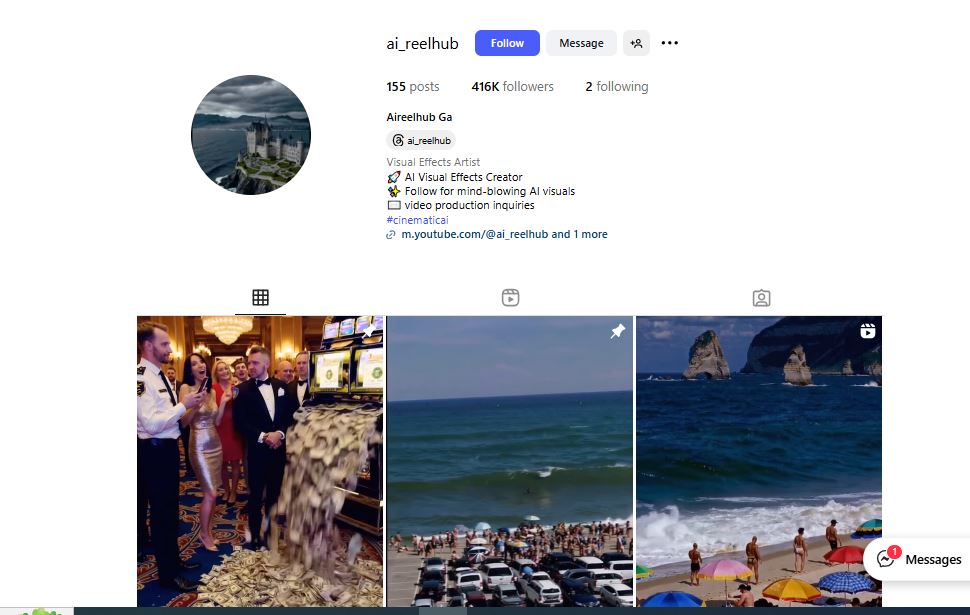 التعريف بالسحاب في انستغرام