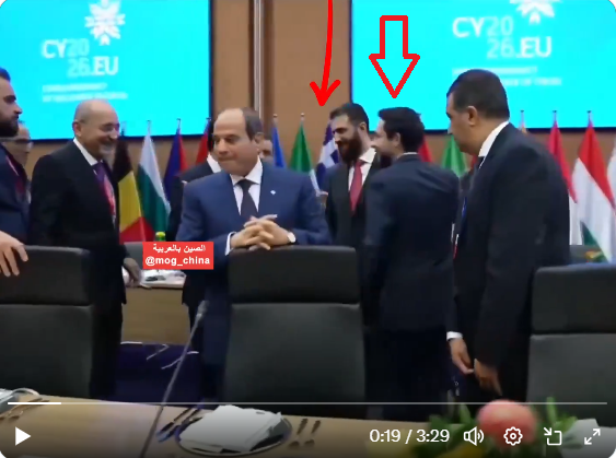 لقطة من الفيديو المتناقل يظهر فيها جزء من وجه ولي العهد الاردني