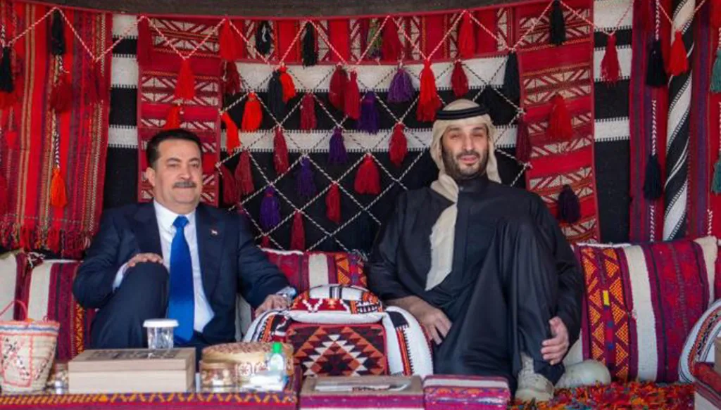 التطورات في سوريا والمنطقة بين ولي العهد السعودي ورئيس الوزراء العراقي