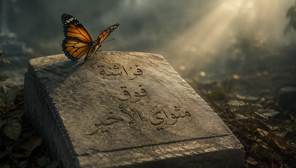 فراشة فوق مثواي الأخير