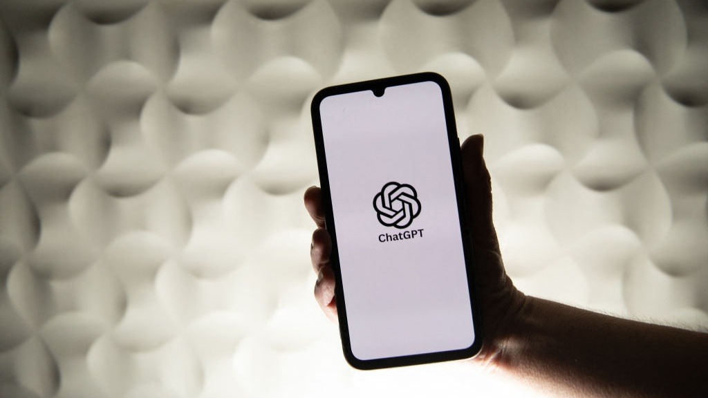 Chatgpt Logo on a Mobile. (AFP)