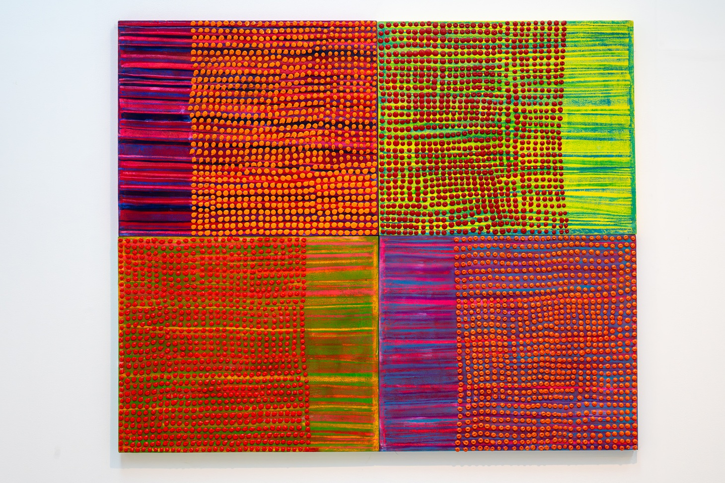 من الأعمال المعروضة في “فن أبوظبي“.