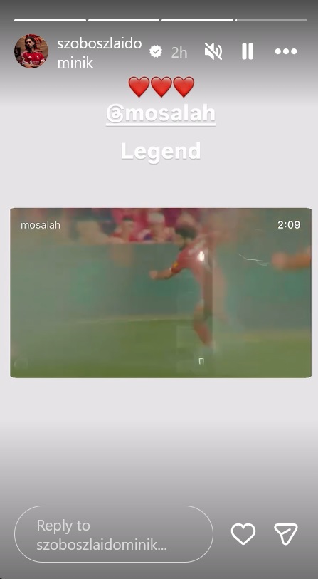 رسالة دومينيك سوبوسلاي لمحمد صلاح.