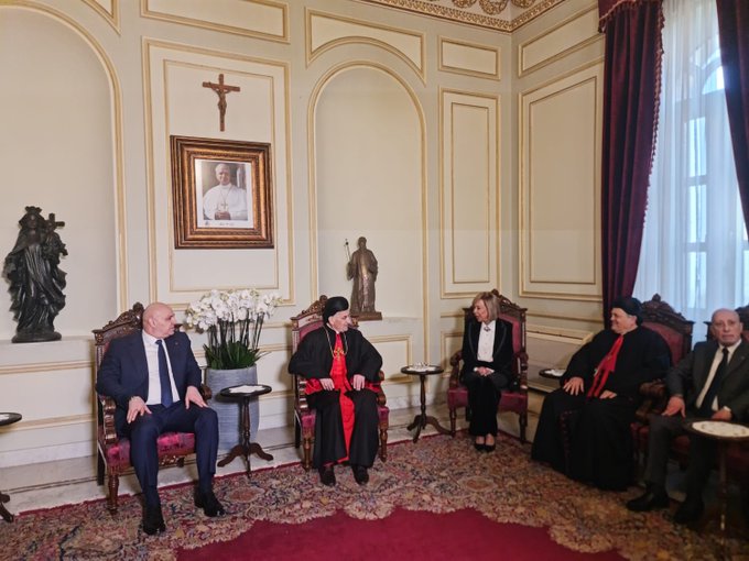 لقاء عون والراعي (إكس).