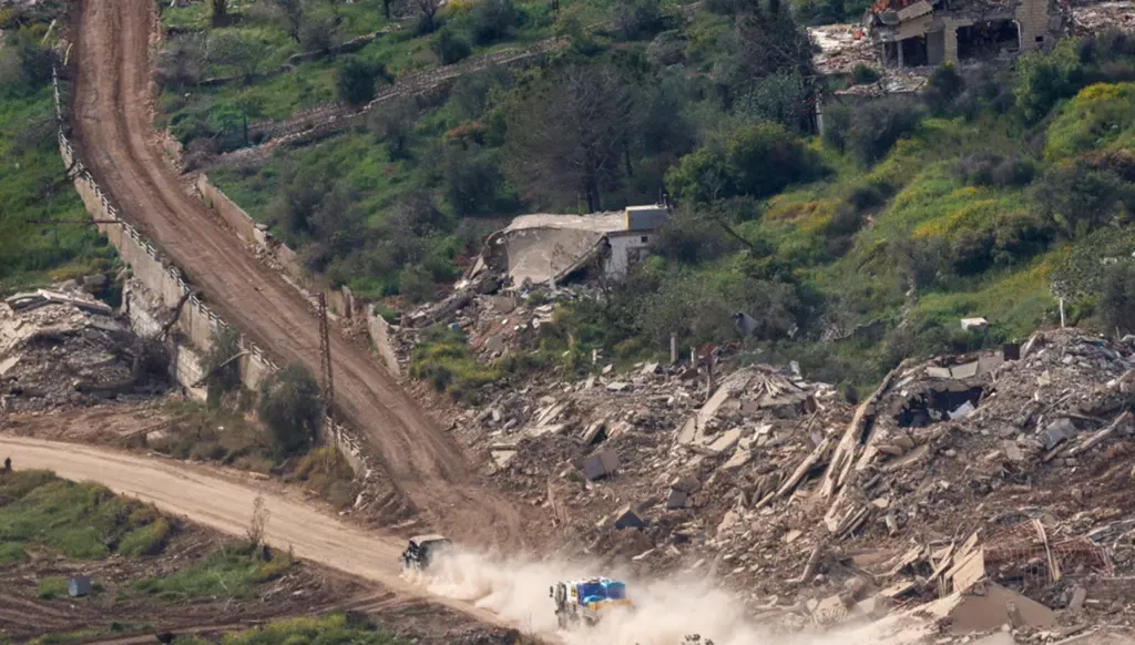 Destruction in southern Lebanon. (AFP)