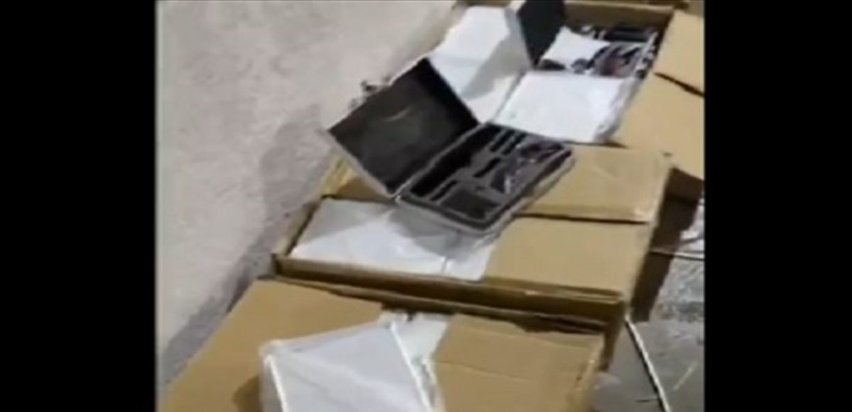 معدات لايزر ضمن المضبوطات