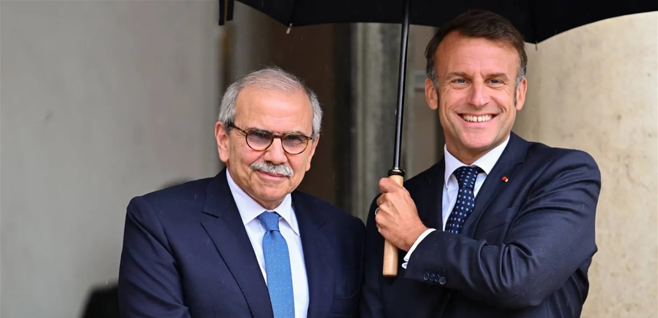 ماكرون وسلام في لقاء سابق