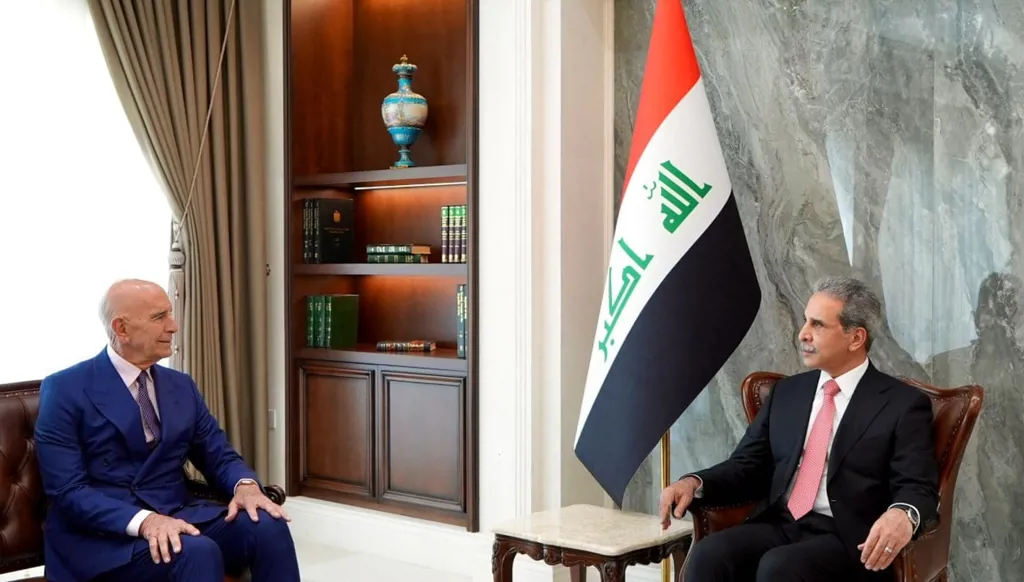 القاضي زيدان يستقبل المبعوث الأميركي توم برّاك لبحث "الاستحقاقات الدستورية"