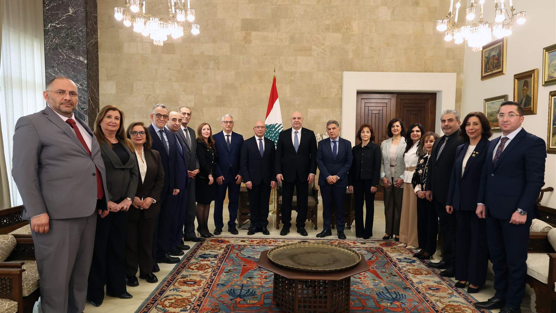 تجمع نقباء المهن الصحية في زيارة لرئيس الجمهورية جوزف عون