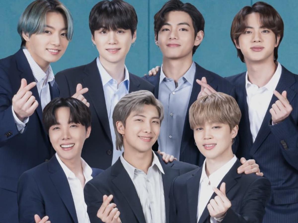 فرقة BTS وقلب الاصبع الكوري (انترنت)