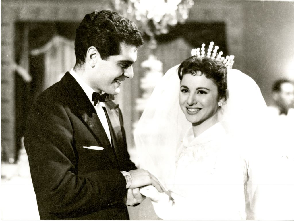 فاتن حمامة وعمر الشريف. (متحف سرسق)