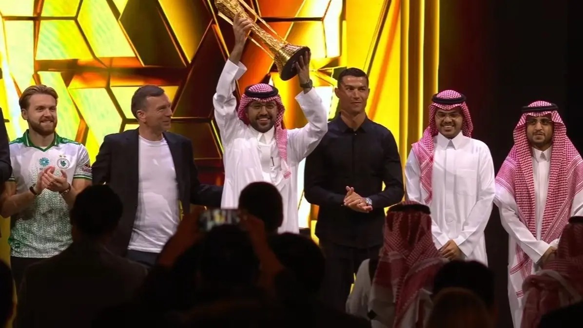 كريستيانو رونالدو في الحفل الختامي الأخير.