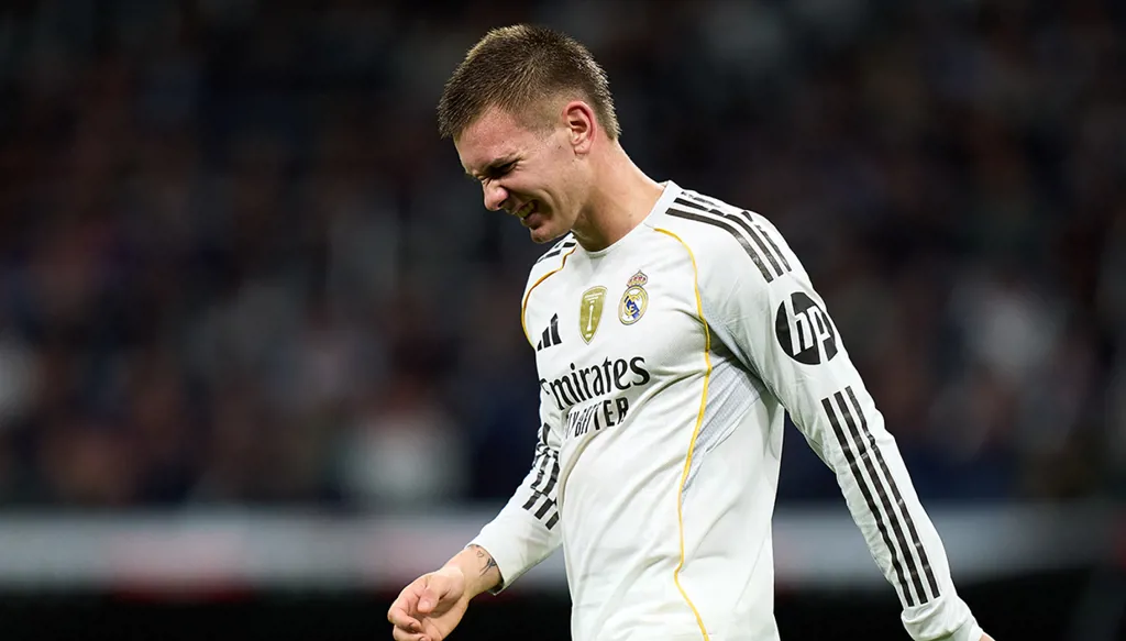 ضربة موجعة لريال مدريد... إصابة ماستانتونو تُبعده عن القمة أمام ليفربول