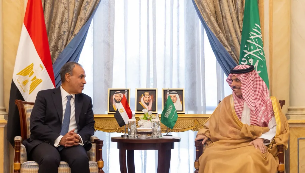 بن فرحان يبحث مع نظيره المصري تطورات الأوضاع في غزة (صور)