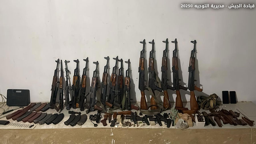 مضبوطات. (الجيش اللبناني)