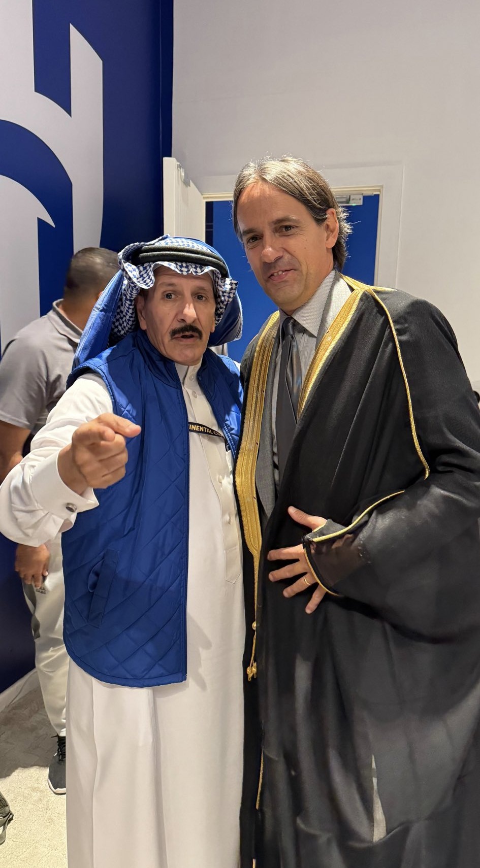 الفريان مع إنزاغي. (إكس)