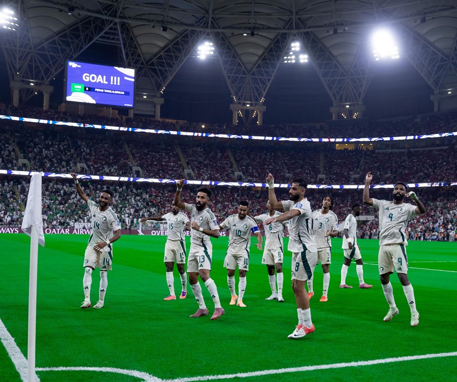 لاعبو السعودية. (حساب الاتحاد السعودي على إكس)