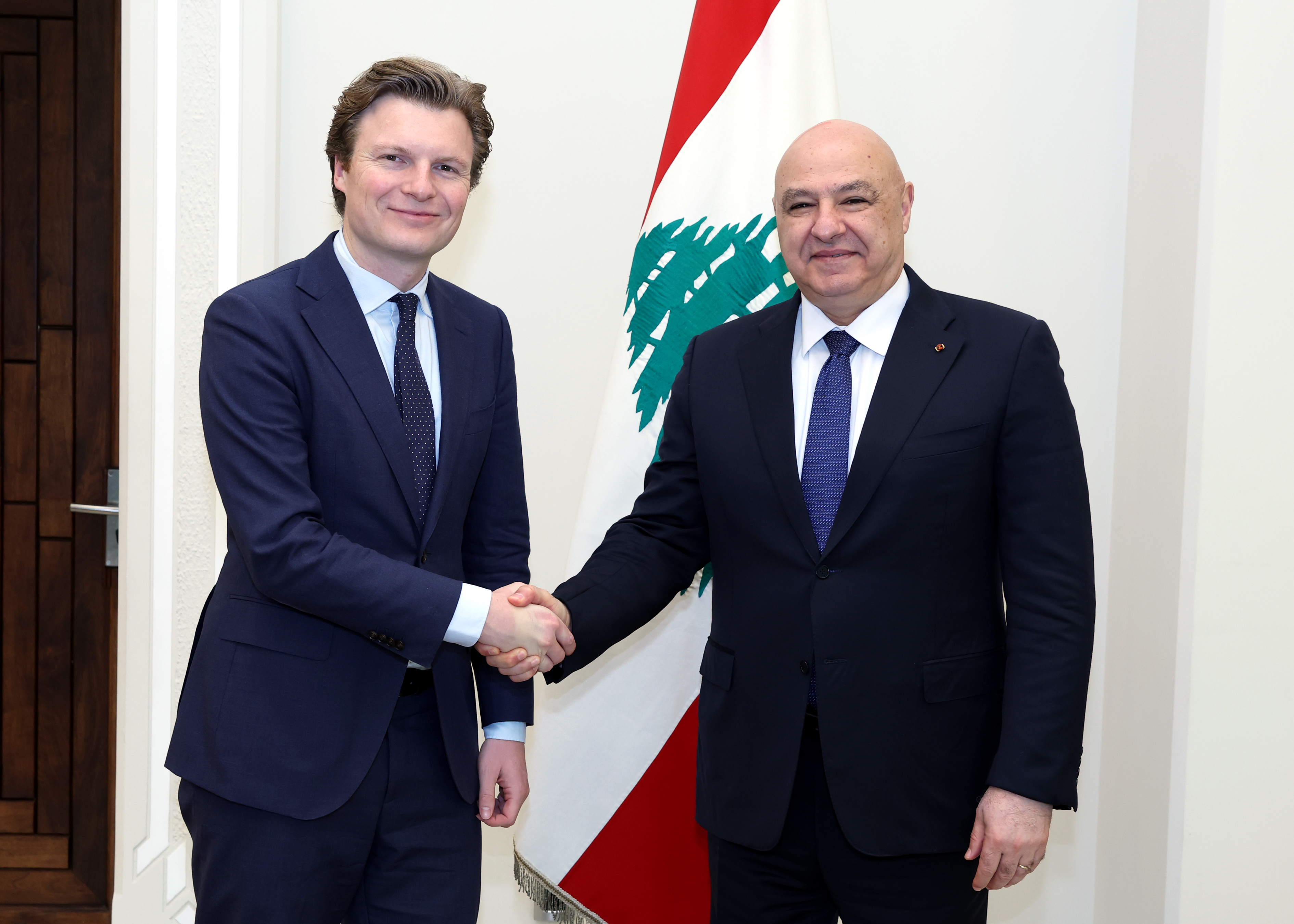 جوزف عون وروبن بريكلمانز (الرئاسة اللبنانية).