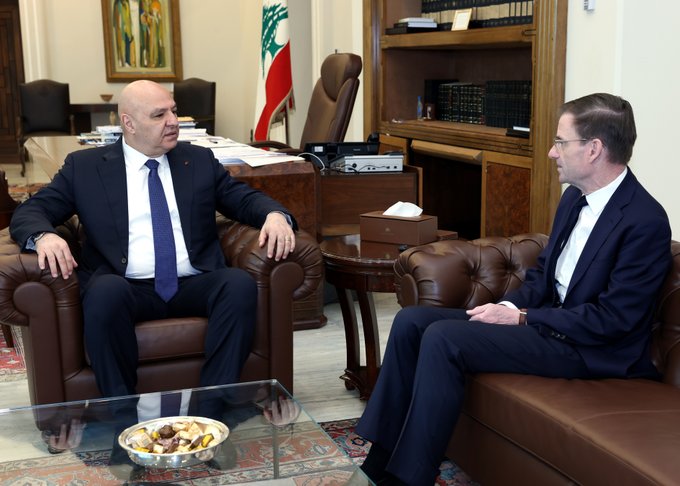 ديفيد هيل وجوزف عون (الرئاسة اللبنانية).