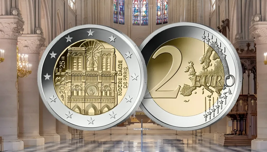 كاتدرائية نوتردام تزيّن الـ2 يورو احتفاءً بتراث فرنسا والصمود