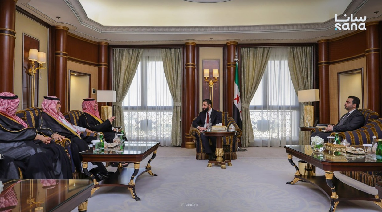 الشرع ووزير الداخلية السعودي (سانا)