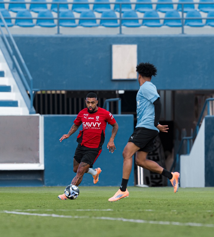 من تدريبات الهلال. (حساب الهلال على إكس)