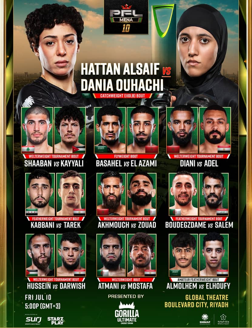 نزالات مرتقبة في الرياض PFL MENA.