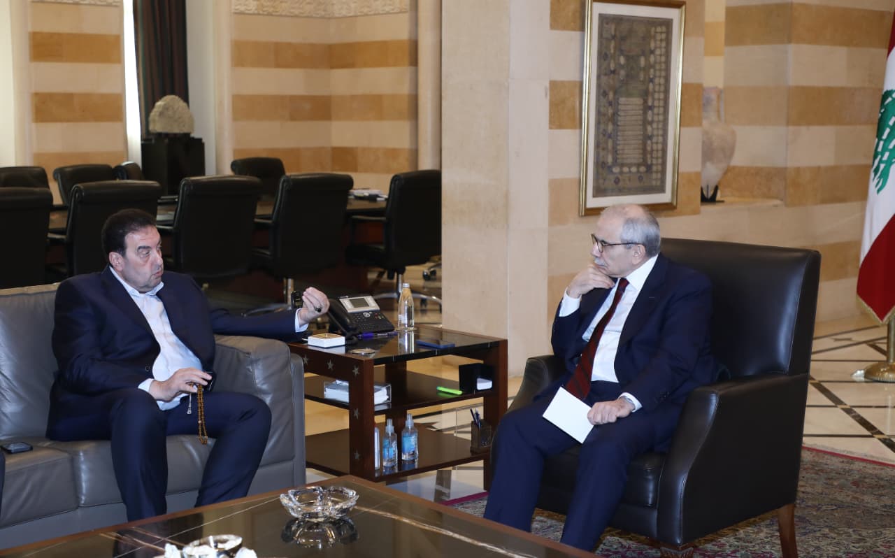 سلام يلتقي وليد البعريني. (رئاسة الحكومة)