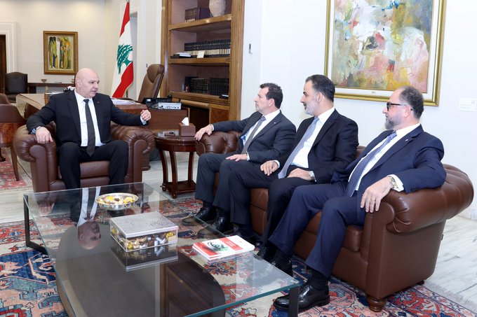 من لقاءات عون اليوم (الرئاسة اللبنانية).