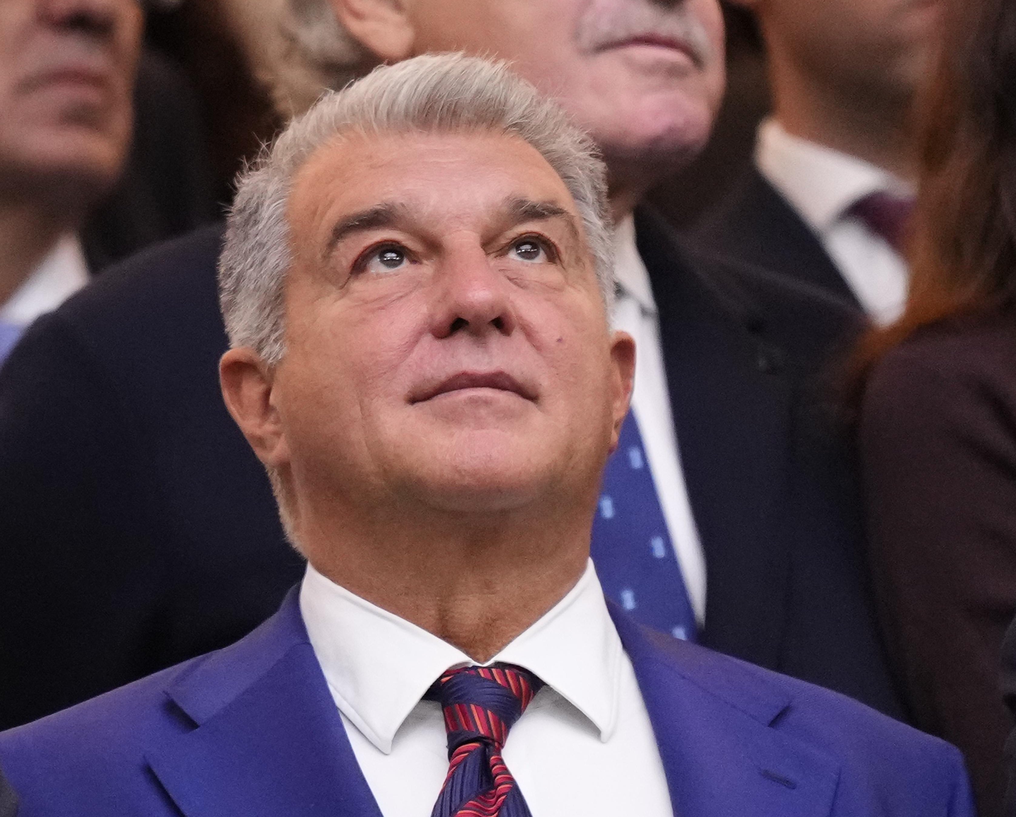 رئيس نادي برشلونة خوان لابورتا. (وكالات)